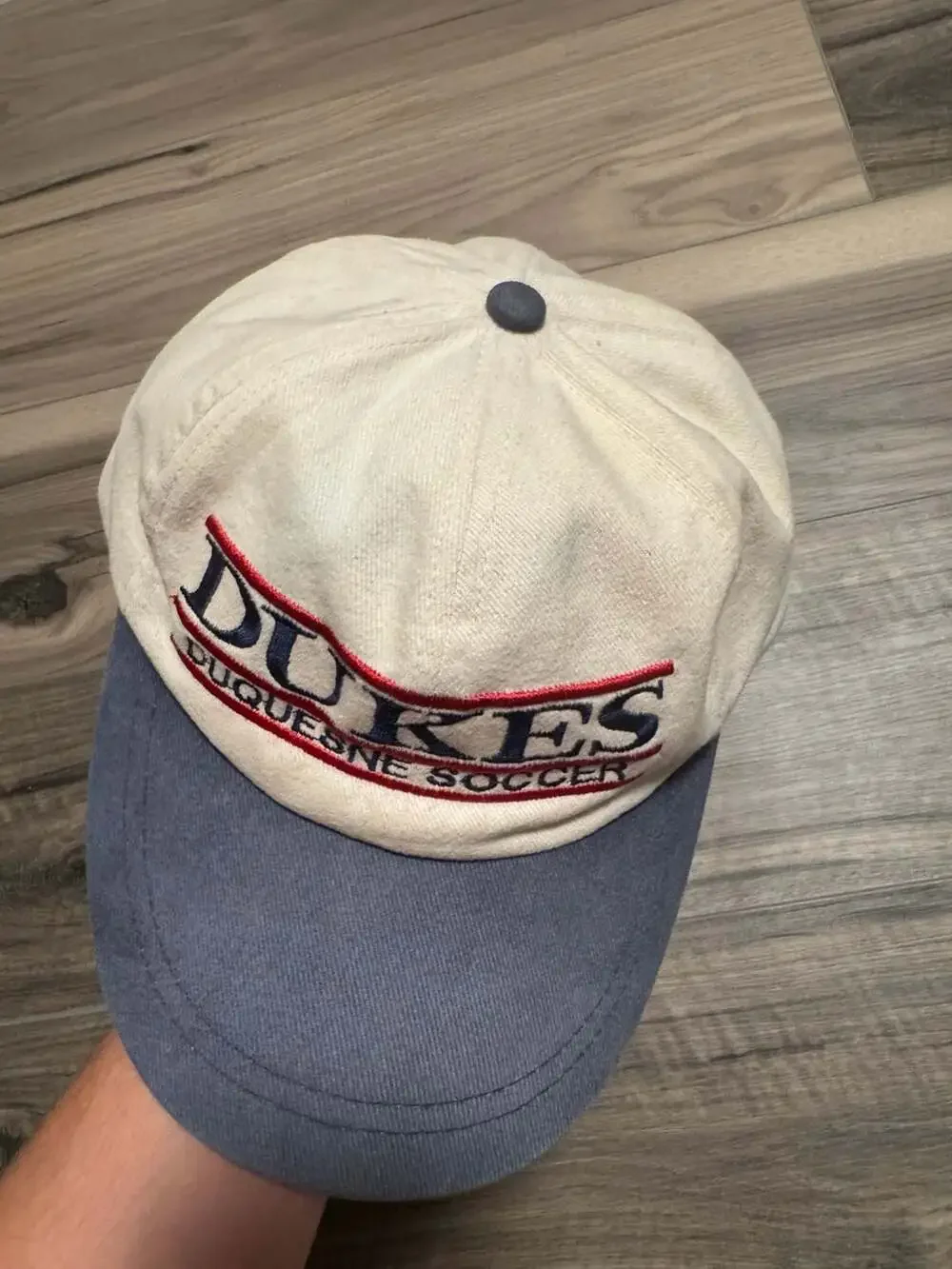 Vintage Duquesne University Dukes Soccer Strapback Hat Cap